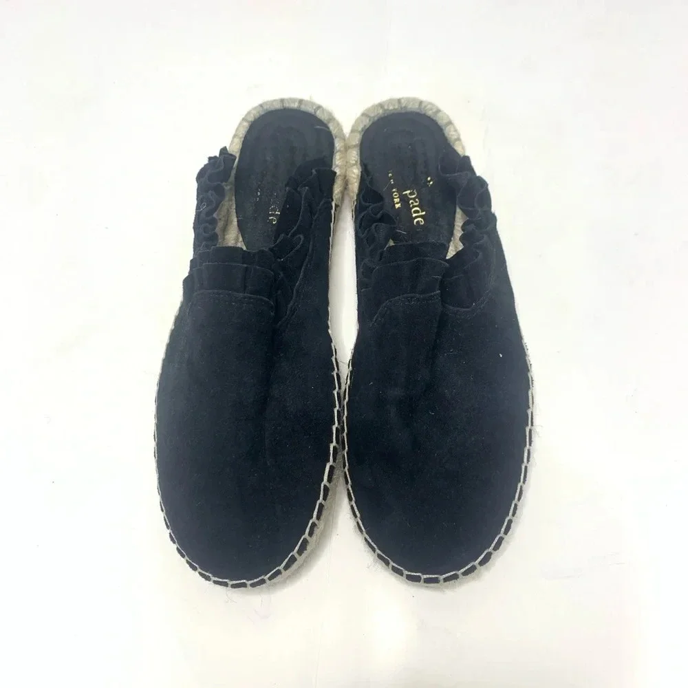 Kate Spade Black Suede Slide Size 5